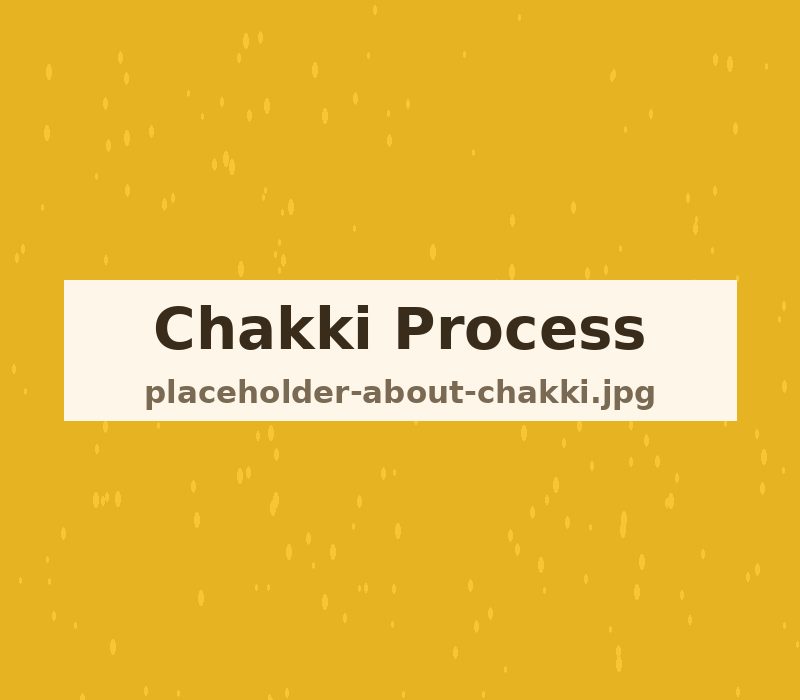 Traditional stone chakki grinding fresh wheat atta