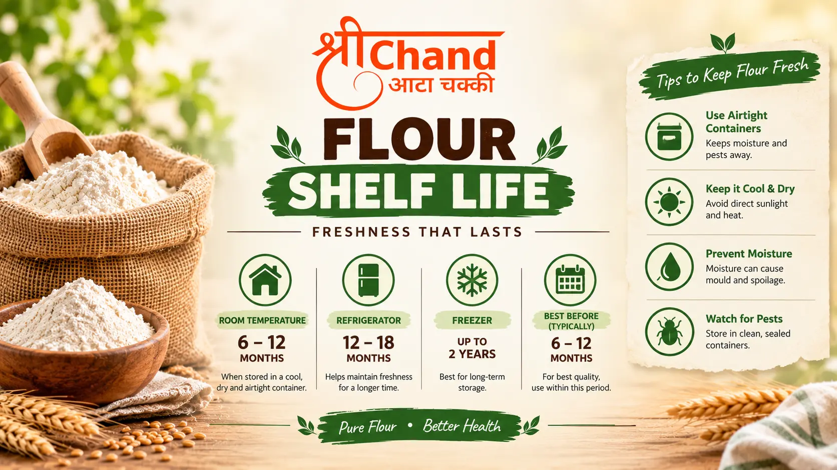 Flour Shelf Life: How Long Different Flours Last