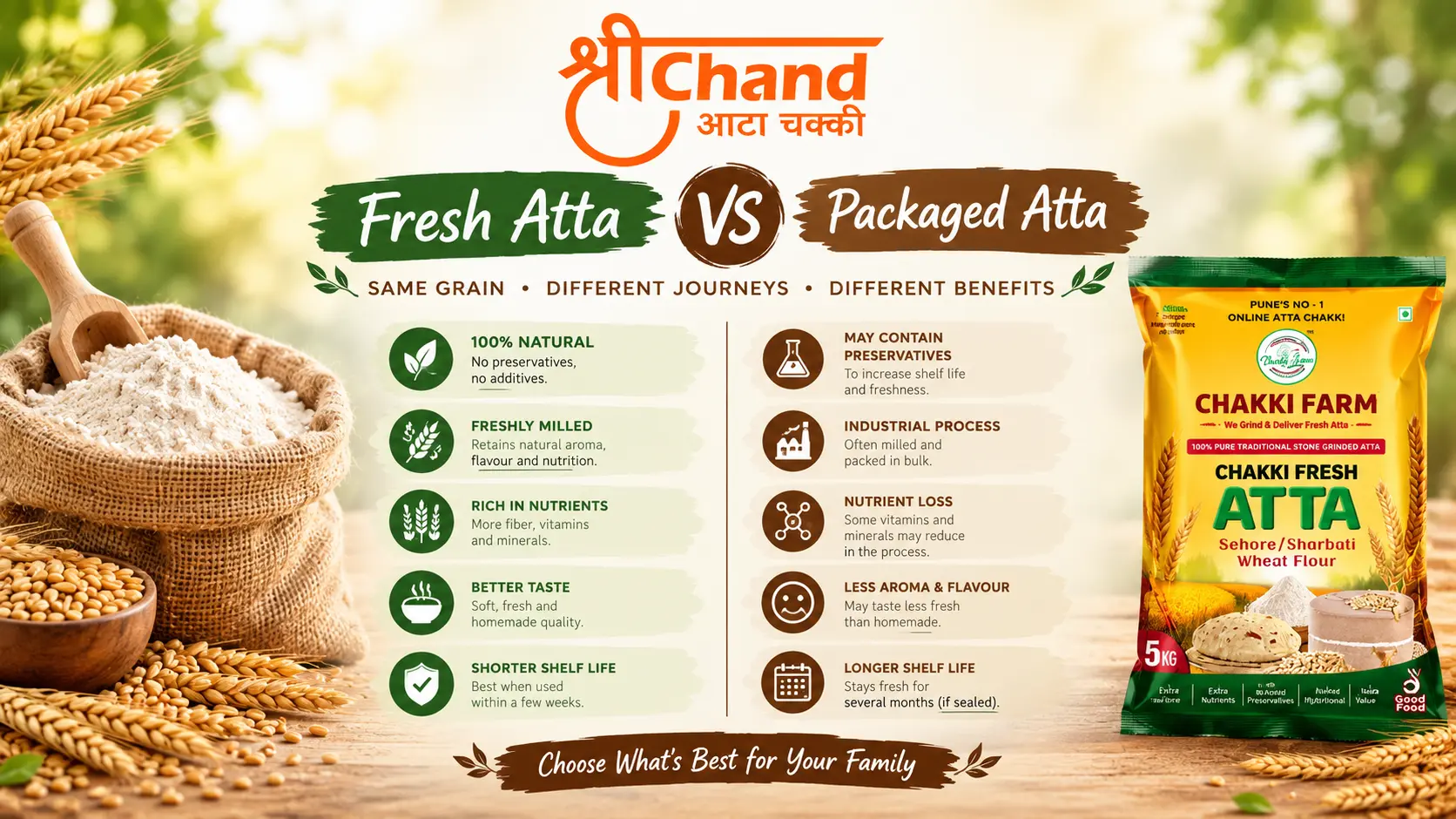 Fresh Atta vs Packaged Atta: Which Is Better?