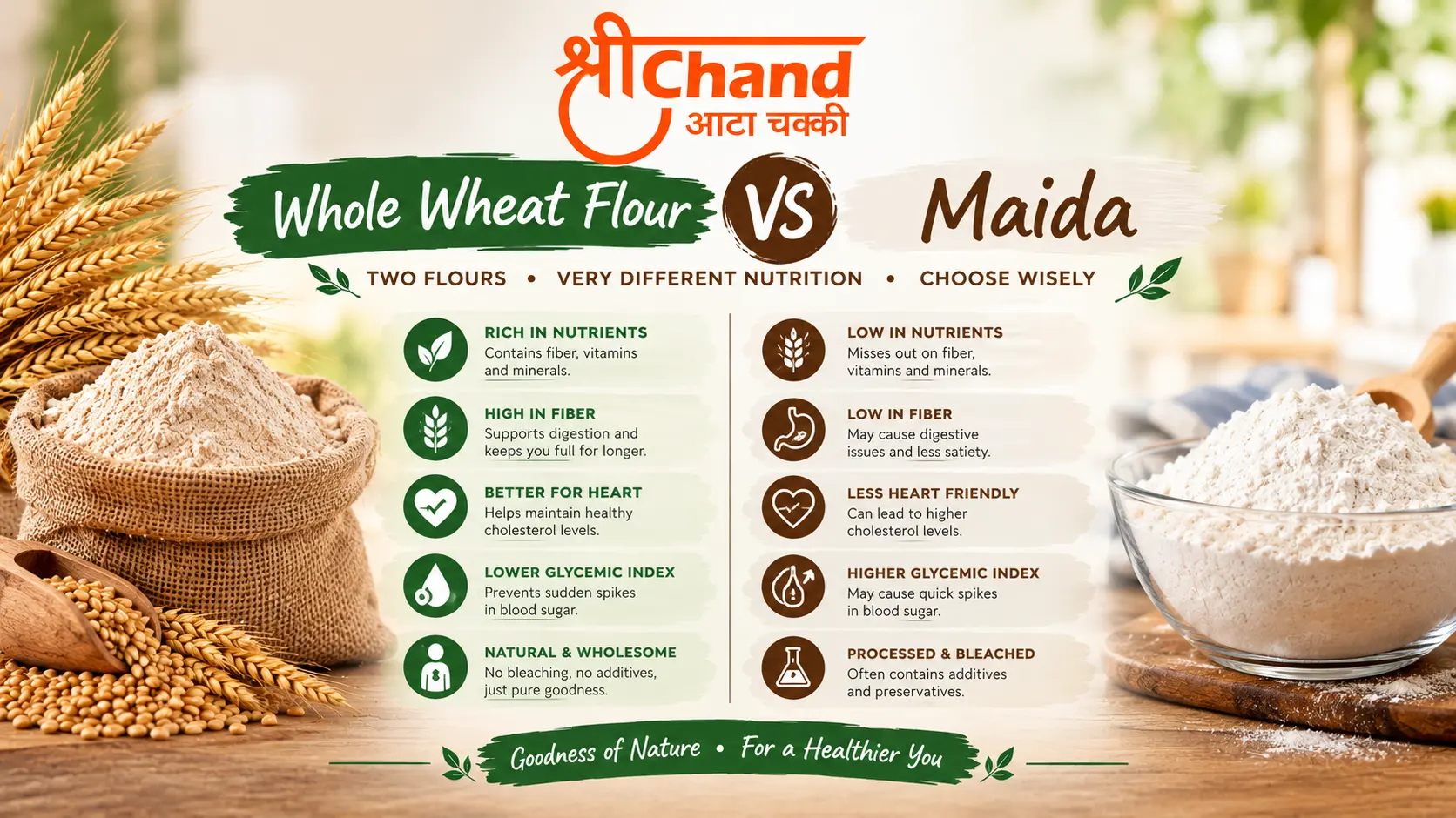 Whole Wheat Flour vs Maida: Which Is Healthier?